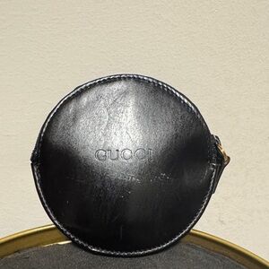 Gucci Black Leather Coin Holder